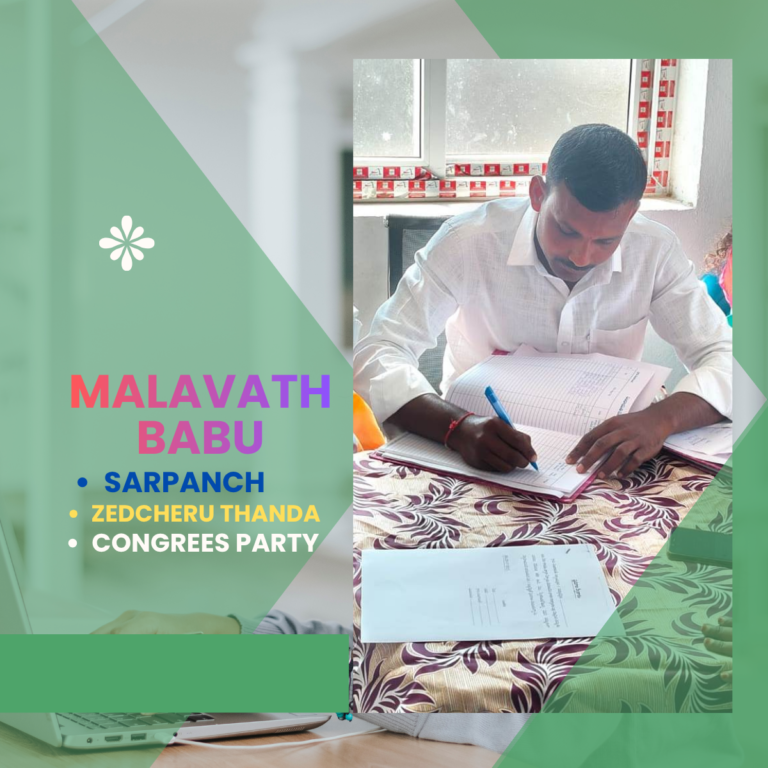 MALAVATH BABU SARPANCH ZEDCHERU THANDA NIZAMPET